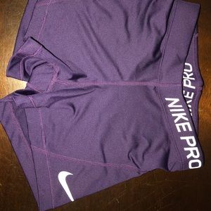 Nike pro compression shorts